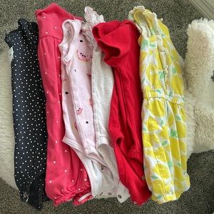 12M jacket, onesies and rompers